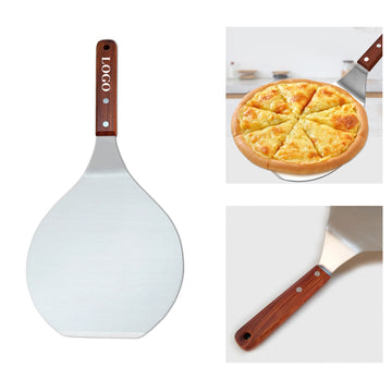 Stainless Steel Pizza Spatula Peel Shovel With Wooden Handle