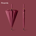 16-Rib Straight Shaft Automatic Umbrella