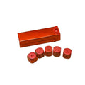 Portable Aluminum Alloy 5 Pcs Dice Game Set W/ Metal Case