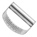 Stainless Steel Curved Garlic Press