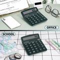 Solar Battery Dual Power Electronic Calculator
