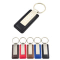 Rectangular Leather Keychain