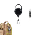Retractable Badge Reel Carabiner Keychain Belt Clip