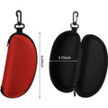 Sunglasses Protect Case With Hook Zipper Hard Shell Box