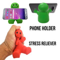 Custom 3.5" Squeezable Smile Face Guy Phone Holder
