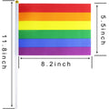 Plastic Flagpole Hand Waving Flag