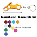 Custom Motorcycle Shape Metal Beer Bottle Opener Keychain