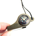 Multi-Functional 3-In-1 Emergency Whistle With Lanyard