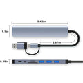Aluminum 8-in-1 USB Dock