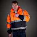 High Visibility Reflective Insulated Winter Jacket MOQ 10pcs