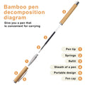 Bamboo Ballpoint Pen With Sleeve