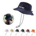 Packable Soft Brim Fishing Bucket Hat With Strap