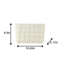 3D Yarn-Embroidered Logo Puffy Quilted Makeup Bag