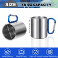 10oz Stainless Steel Carabiner Mug