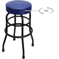 PU Leather Seat Tall Metal Bar Stool