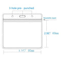 Horizontal ID Card Name Tag Badge Holder