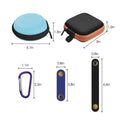 Portable Earbuds Case Storage Box With Carabiners