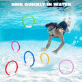 8pcs Diving Rings Underwater Training Swimming Diving Toys