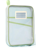 Large-Opening Mesh Zipper Student Pencil Case