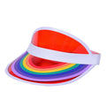Clear Rainbow PVC Visor Hat