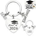 Class of 2026 Heart Graduation Keychain