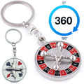 Custom Rotatable Roulette Wheel Keychain Stress Reliever
