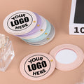 Pu Leather Rotating Round Portable Dressing Mirror