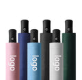 Triple Fold Black Rubber Sunshade Umbrella