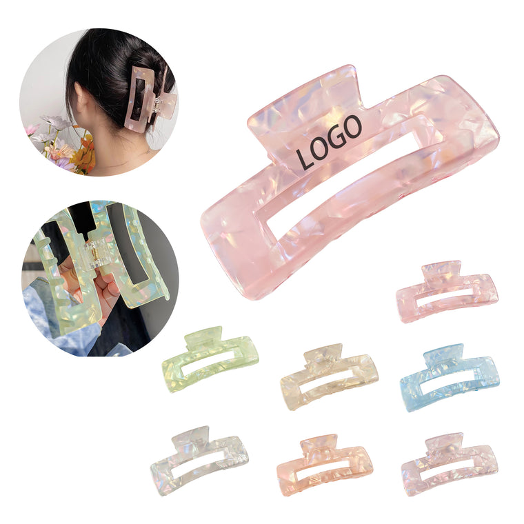 Square Acetate Claw Clip