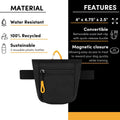 Dog Treat Pouch Waist Clip Magnetic Closure Training Bag