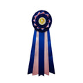 Award Ribbon Medals With Badge For Recognition