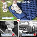 Ultralight Inflatable Sleeping Mat With Built In Foot Pump