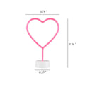 Heart Shaped Led Neon Signs With Stand