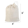 Custom Drawstring Cotton Reusable Muslin Bag Sachet Pouch