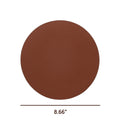 Round Pu Leather Non-Slip Mouse Pad