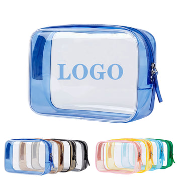 Clear Cosmetic Toiletry Bag With Zipper