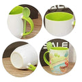 12 Oz. Two-Tone Ceramic Cup Coffee Mug With Spoon