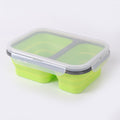 32 Fl Oz Two Compartments Silicone Collapsible Lunchbox