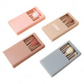 5pcs Makeup Brushes With Mirror Open Window Portable