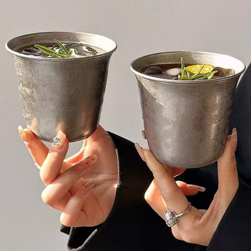 12 Oz. Stainless Steel Rolled Rim Cup