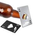 Portable Stainless Steel Poker-Shaped Bottle Opener