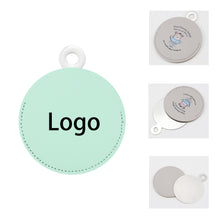 PU Round Slide-Out Pocket Mirror