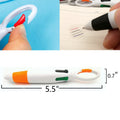 4 In 1 Shuttle Retractable Ballpoint With Buckle Keychain