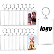 Acrylic Photo Frame Keychain Holder