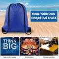 210D RPET Drawstring Backpack Lightweight Gym Bag