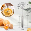 12'' Stainless Steel Press Spin Whisk