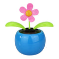 Solar-Powered Dancing Flower Toy Car Decor