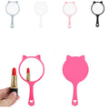 Cat-Shaped Portable Hand Mirror