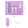 4PCS Stainless Steel Nail Clipper Set With Leather Case
