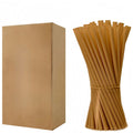 100 Pieces 8-inch Eco-friendly Sugarcane Material Straws